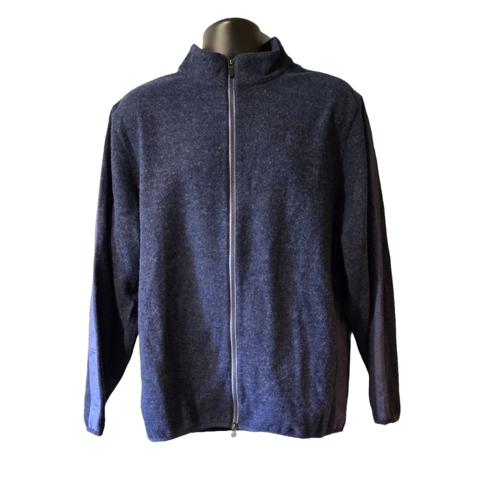 Donald Ross NEW Lightweight Faux Wool Zippered Men's Sweater Jacket Shacket